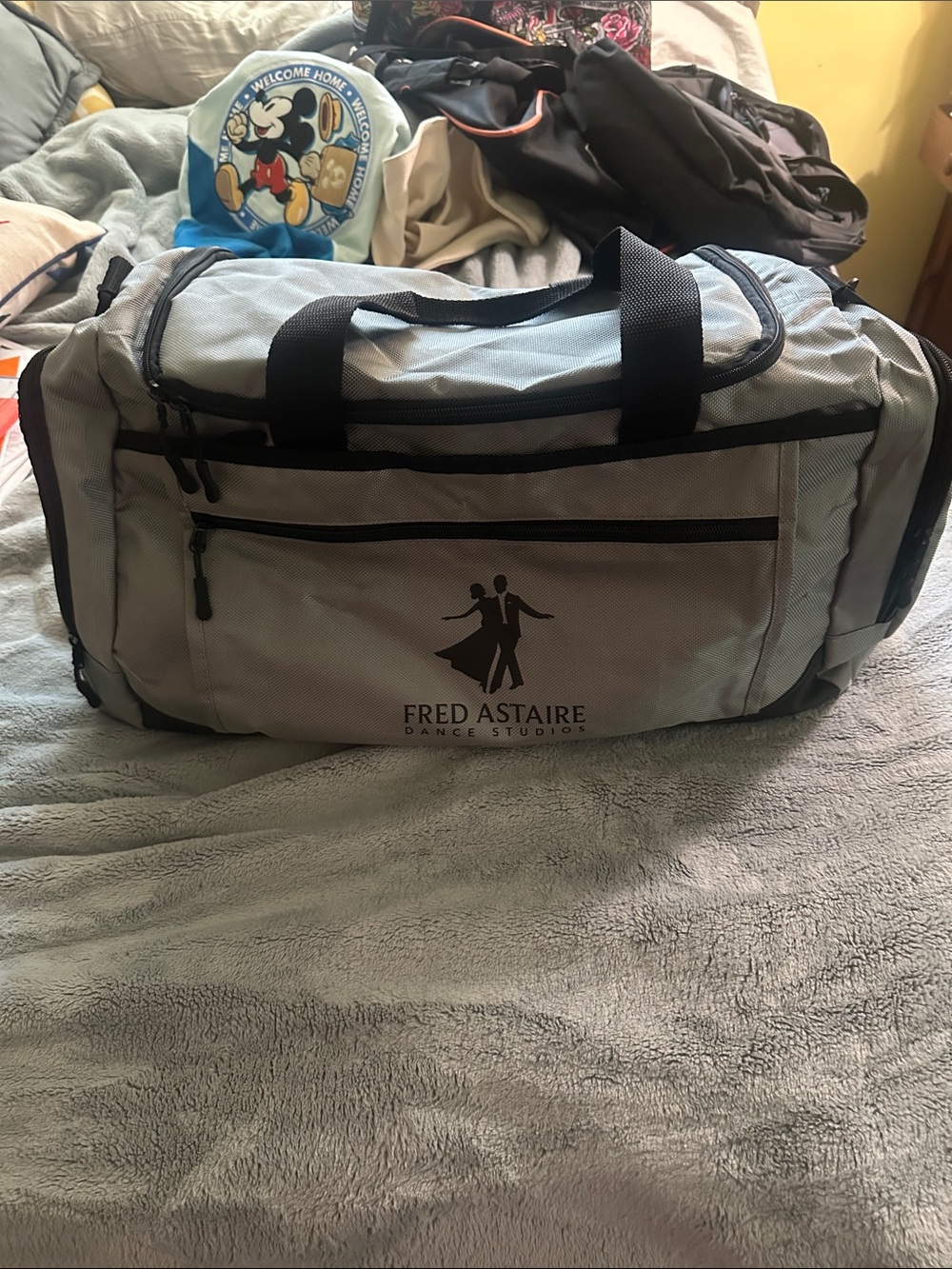 Gray/Black Duffle Bag